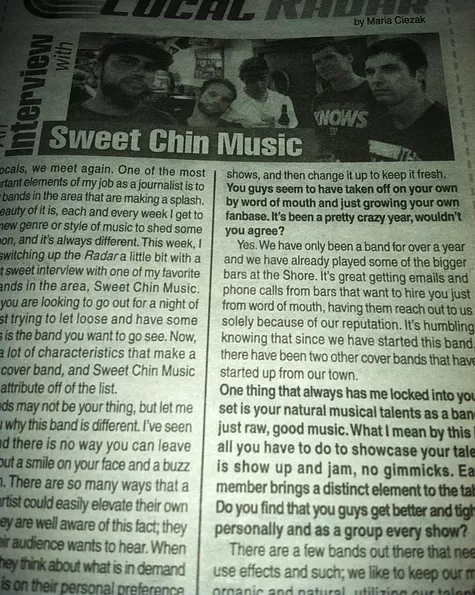 Sweet Chin Music Aquarian Article